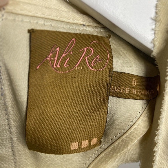 Ali Ro Circle Dot Applique Racerback Purple Blue Dress 0 - Picture 9 of 9